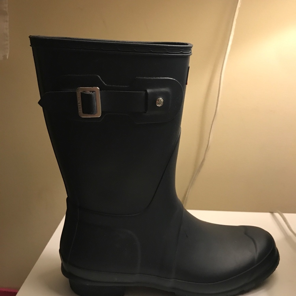 Hunter Short Rainboots Navy Blue